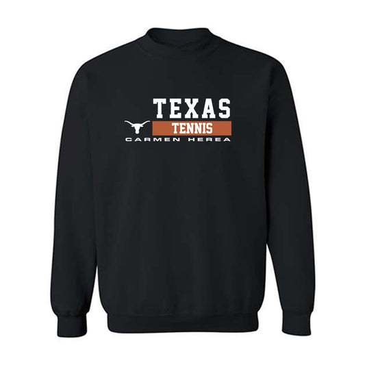Texas - NCAA Women's Tennis : Carmen Herea - Classic Fashion Shersey Crewneck Sweatshirt-0