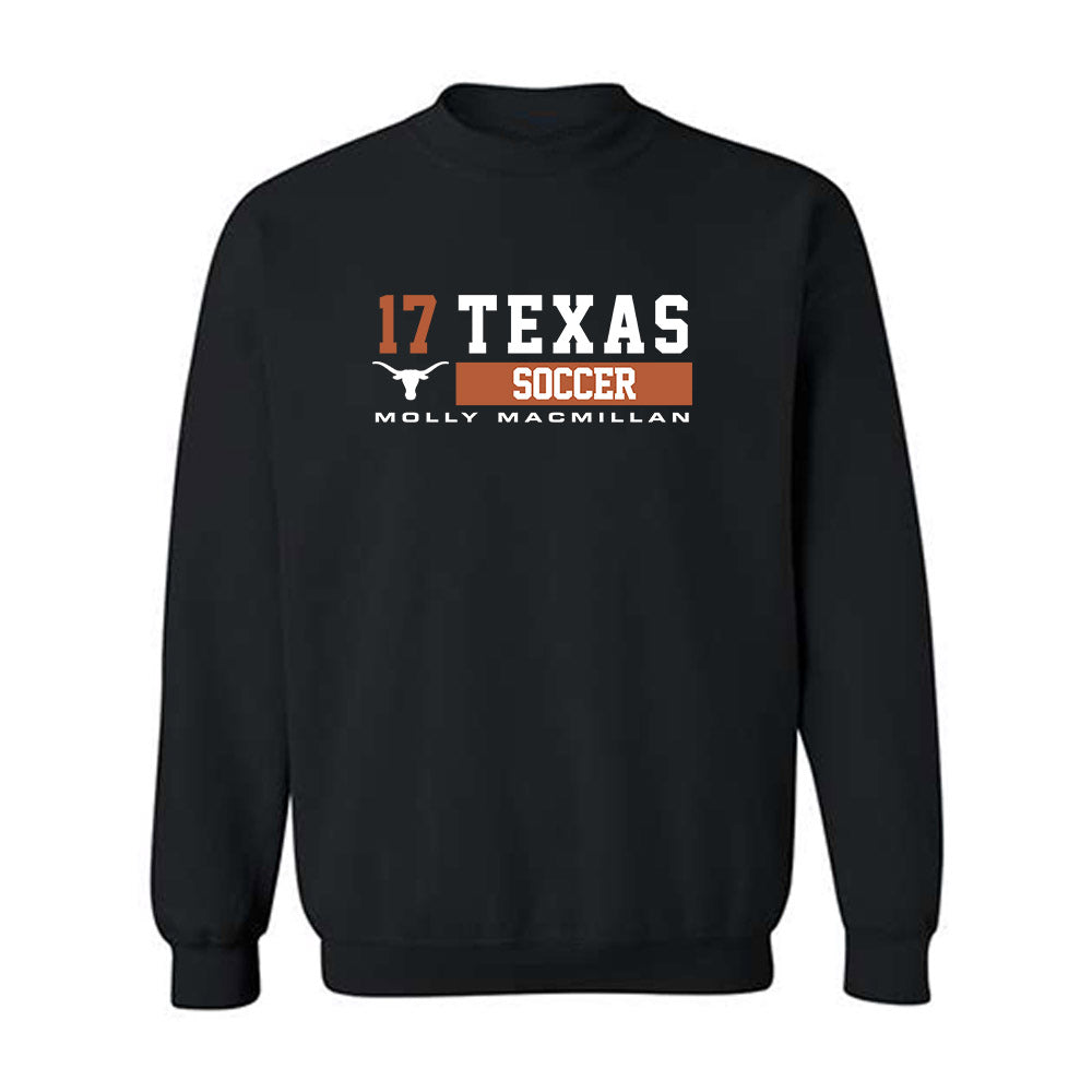 Texas - NCAA Women's Soccer : Molly MacMillan - Classic Fashion Shersey Crewneck Sweatshirt-0