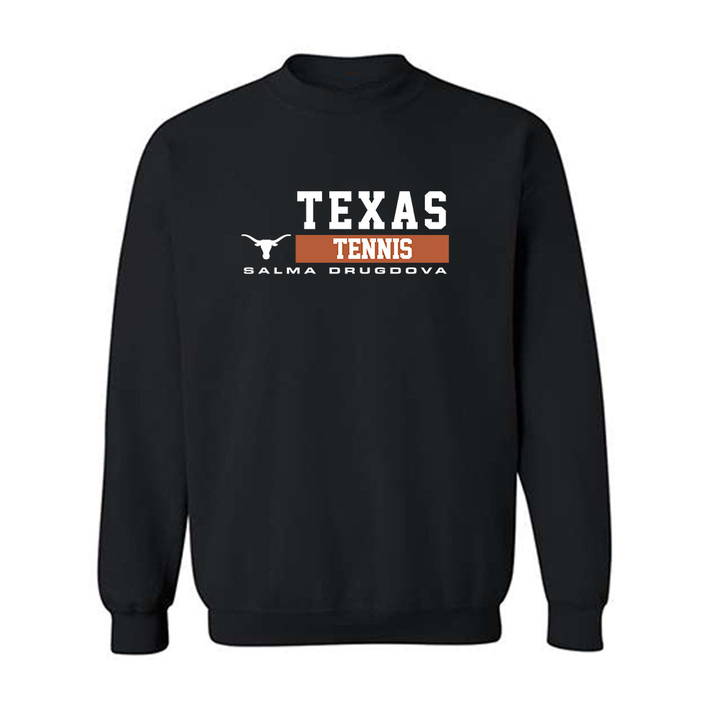 Texas - NCAA Women's Tennis : Salma Drugdova - Classic Fashion Shersey Crewneck Sweatshirt-0
