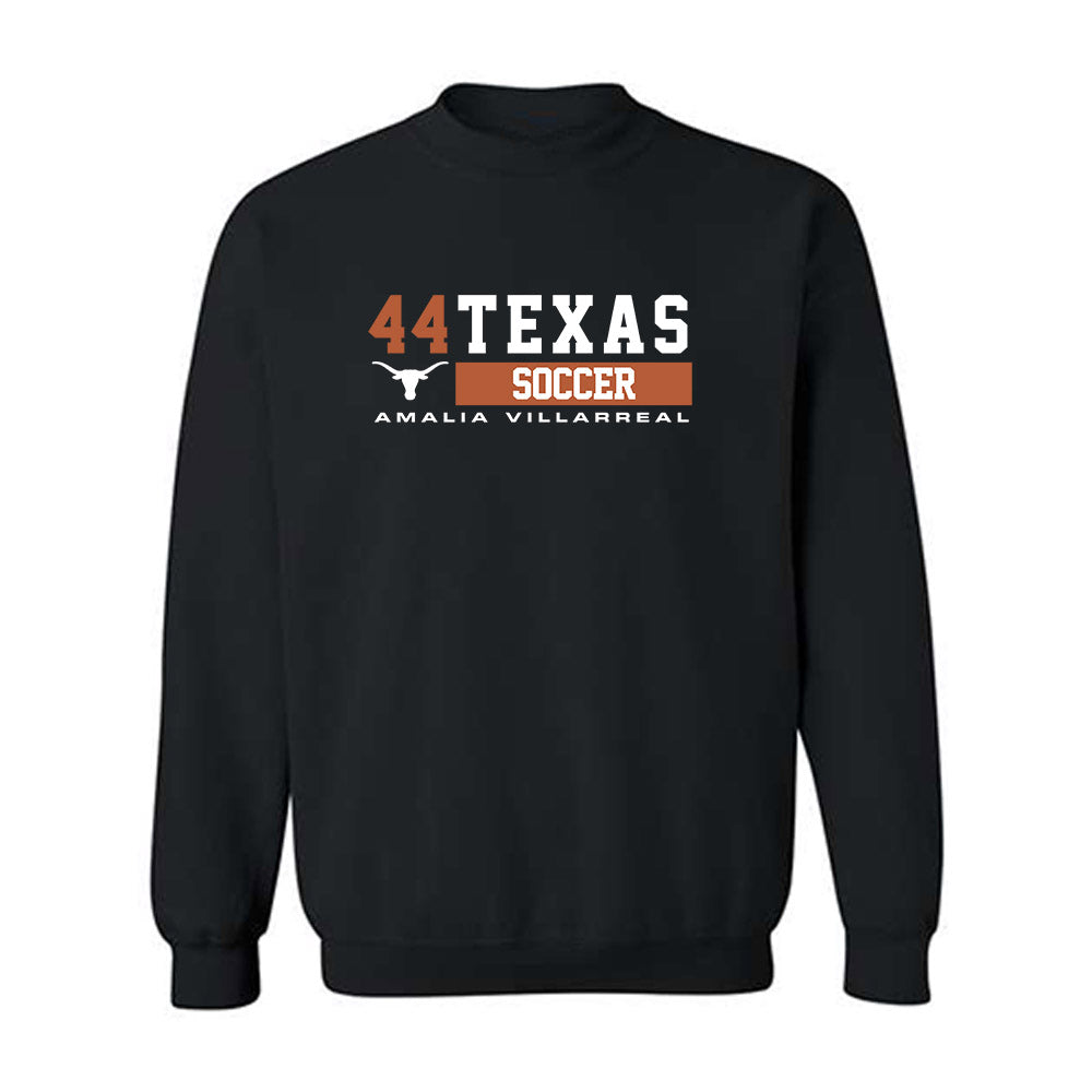 Texas - NCAA Women's Soccer : Amalia Villarreal - Classic Fashion Shersey Crewneck Sweatshirt