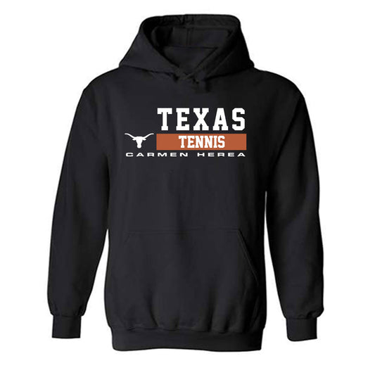Texas - NCAA Women's Tennis : Carmen Herea - Classic Fashion Shersey Hooded Sweatshirt-0