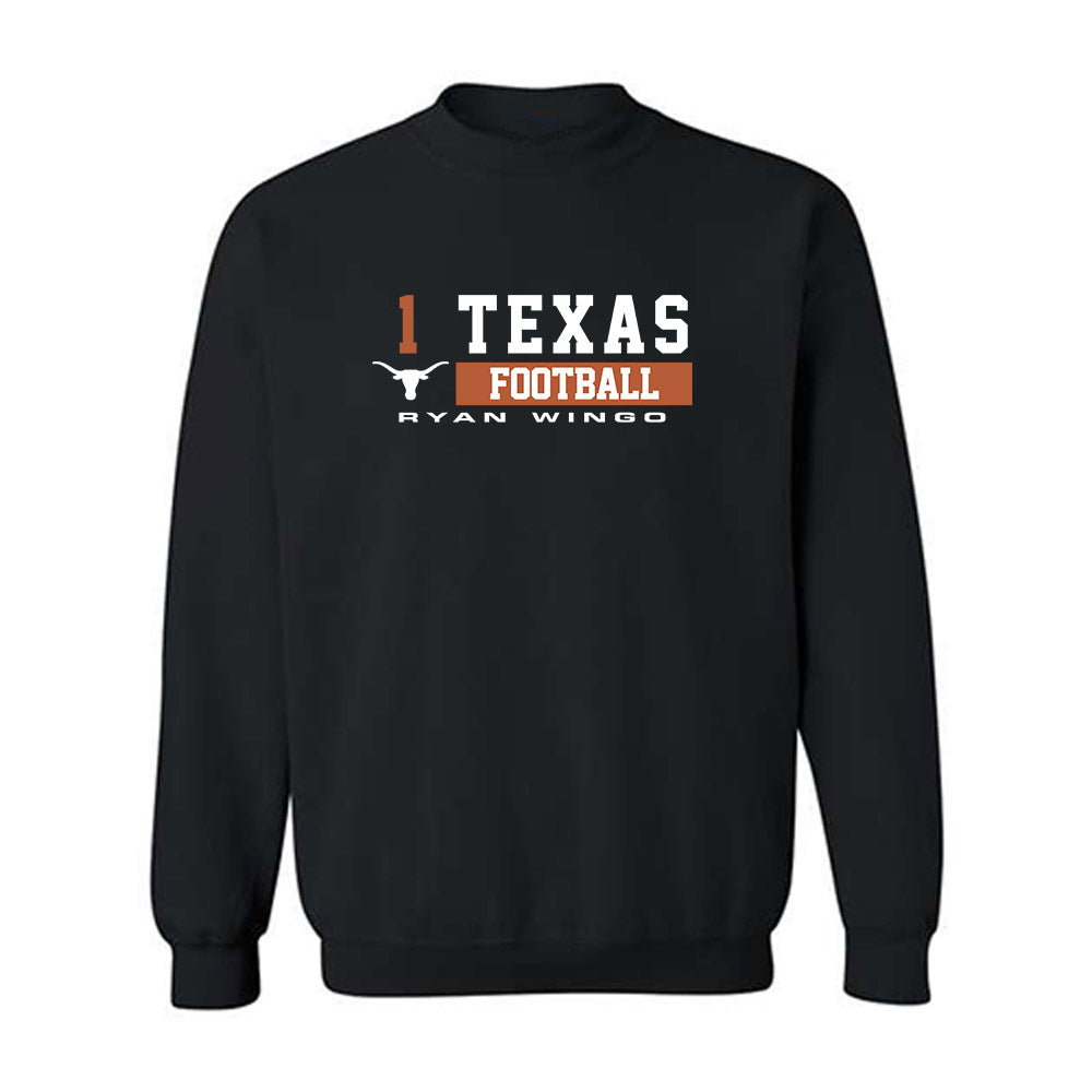 Texas - NCAA Football : Ryan Wingo - Classic Fashion Shersey Crewneck Sweatshirt-0