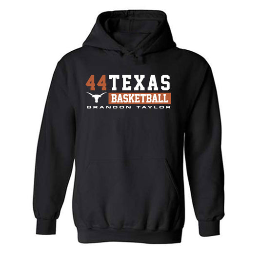 Texas - NCAA Men's Basketball : Brandon Taylor - Classic Fashion Shersey Hooded Sweatshirt-0