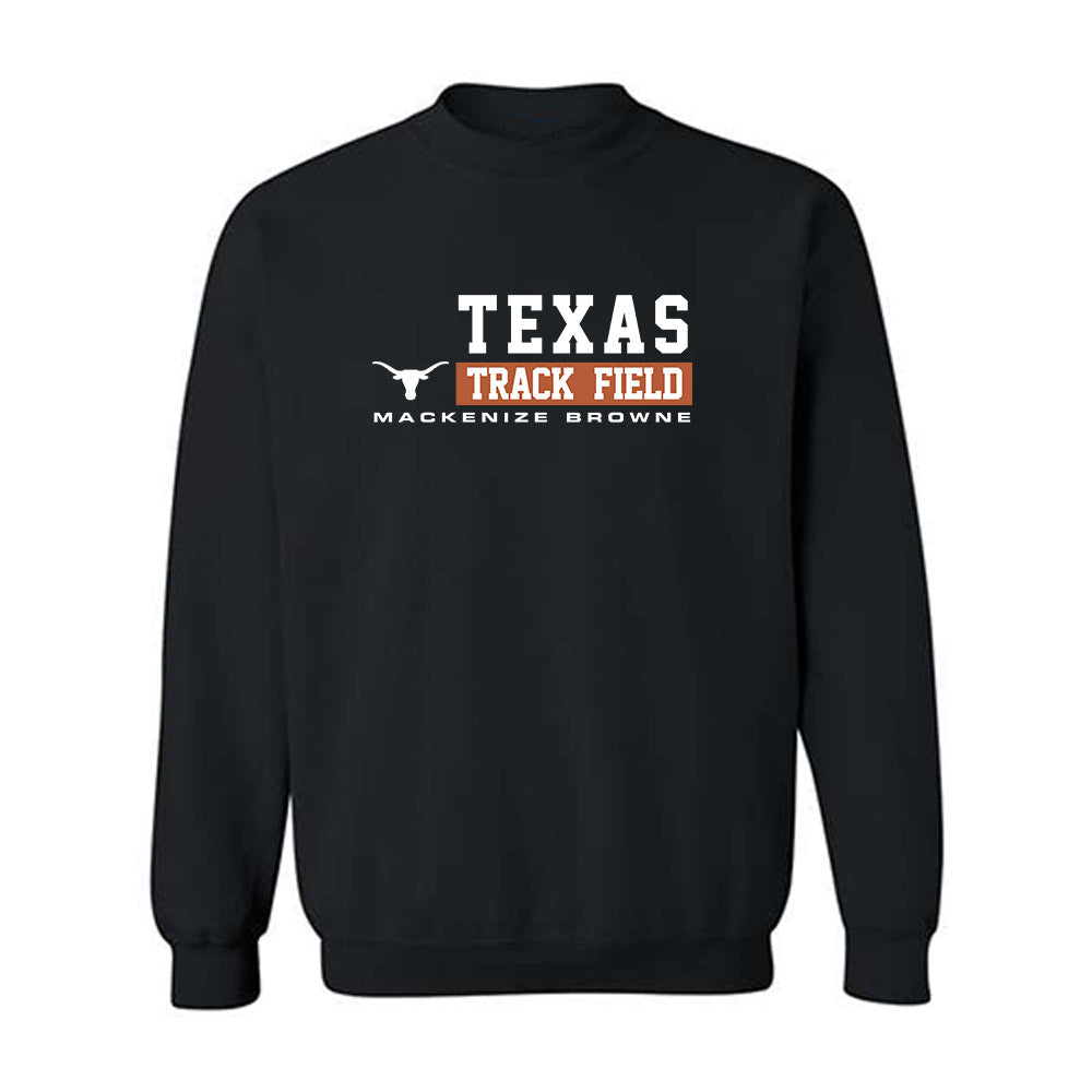 Texas - NCAA Women's Track & Field : Mackenize Browne - Classic Fashion Shersey Crewneck Sweatshirt-0