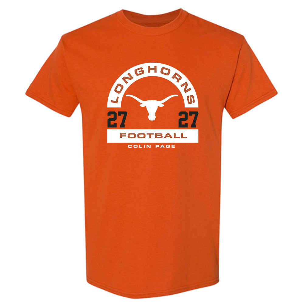 Texas - NCAA Football : Colin Page - Classic Fashion Shersey T-Shirt