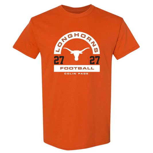 Texas - NCAA Football : Colin Page - Classic Fashion Shersey T-Shirt