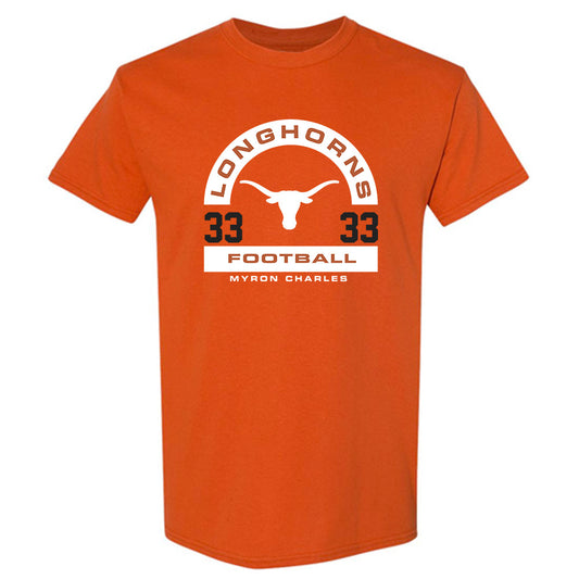 Texas - NCAA Football : Myron Charles - Classic Fashion Shersey T-Shirt-0