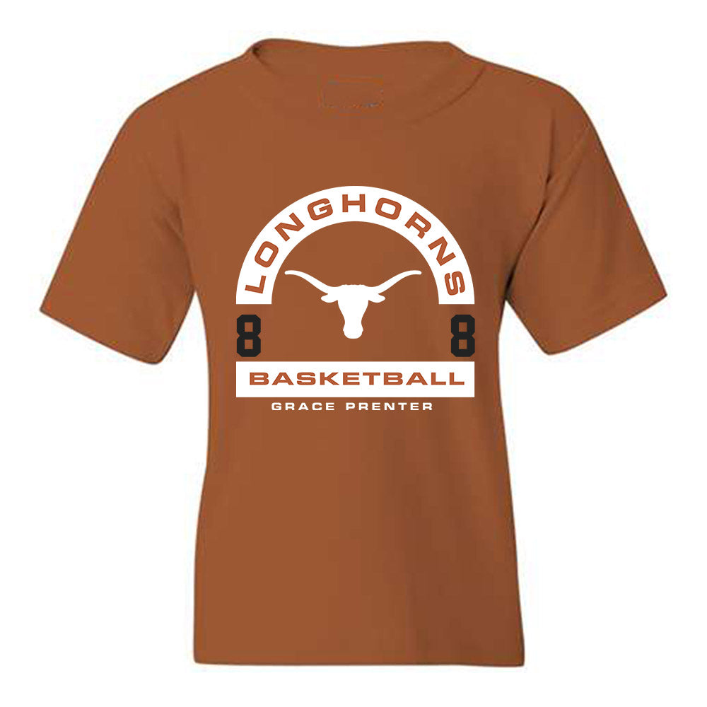 Texas - NCAA Women's Basketball : Grace Prenter - Classic Fashion Shersey Youth T-Shirt-0