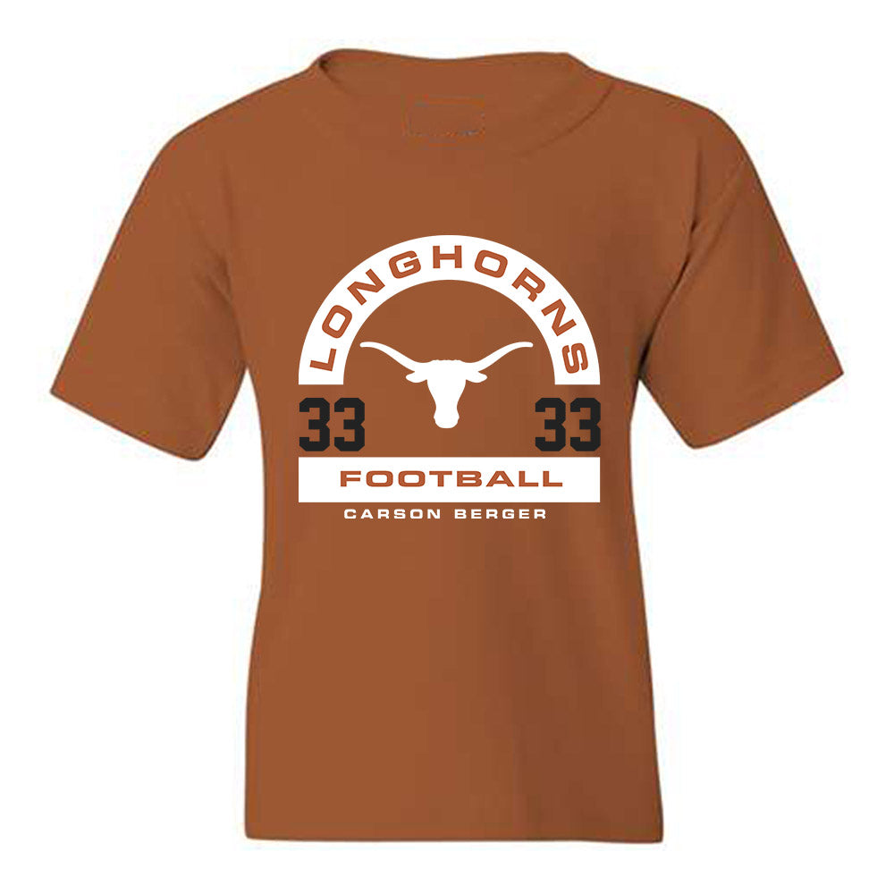 Texas - NCAA Football : Carson Berger - Classic Fashion Shersey Youth T-Shirt-0