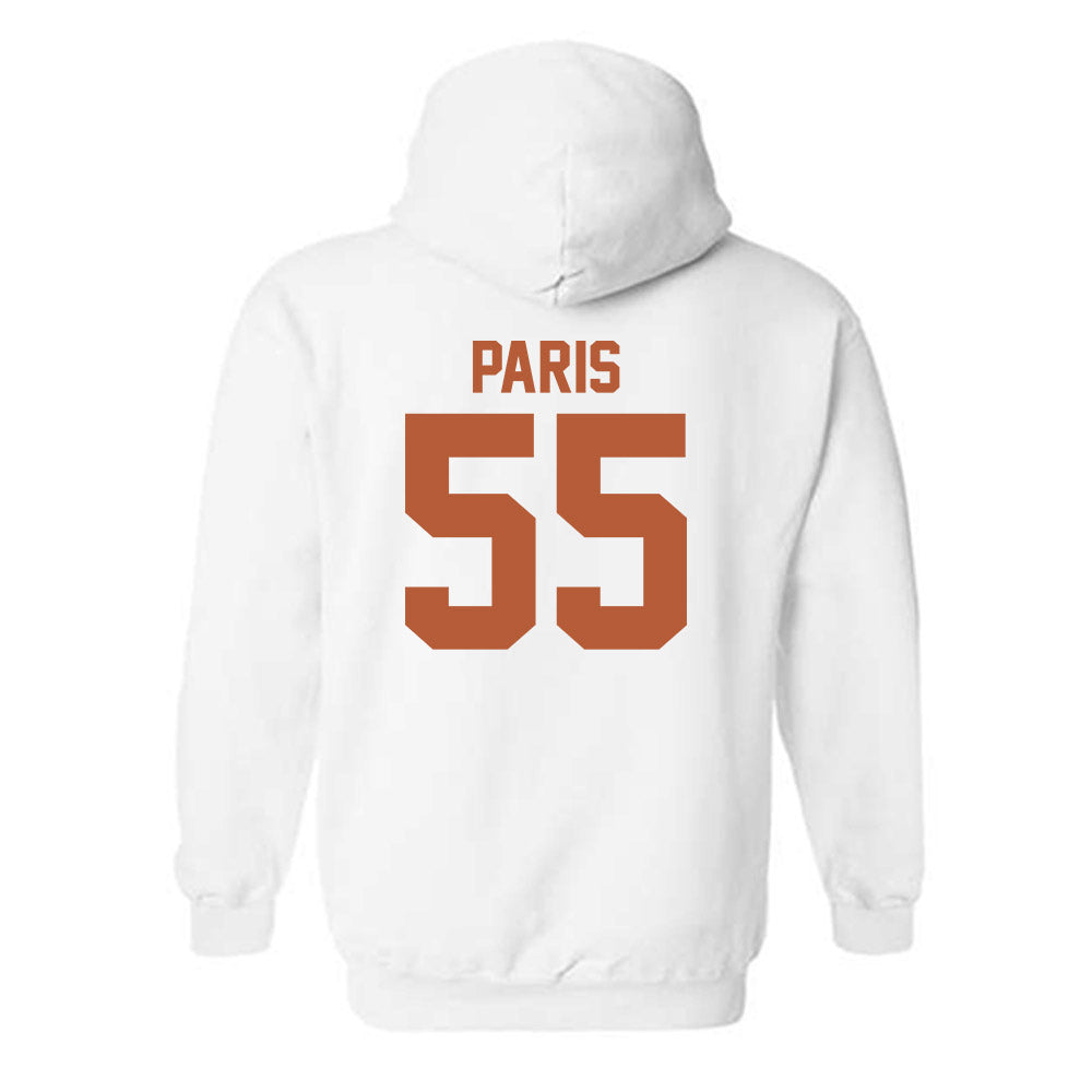 Texas - NCAA Baseball : Jack Paris - Classic Shersey Hooded Sweatshirt-1