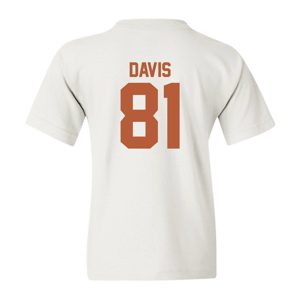 Texas - NCAA Football : Juan Davis - Classic Shersey Youth T-Shirt