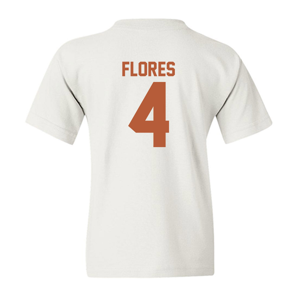 Texas - NCAA Baseball : Jason Flores - Classic Shersey Youth T-Shirt-1