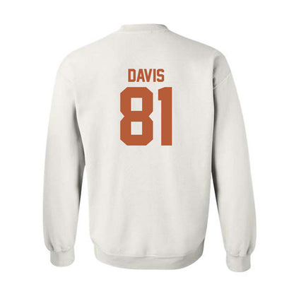 Texas - NCAA Football : Juan Davis - Classic Shersey Crewneck Sweatshirt