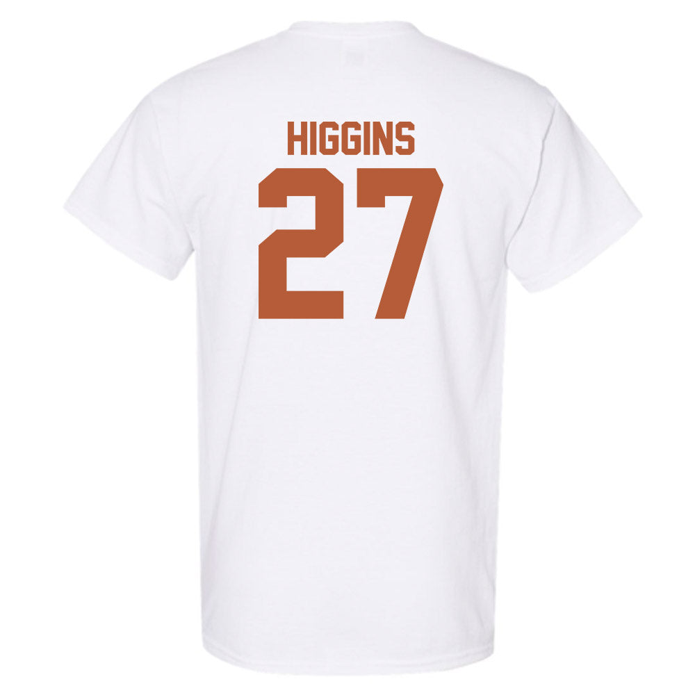 Texas - NCAA Baseball : Cal Higgins - Classic Shersey T-Shirt-1