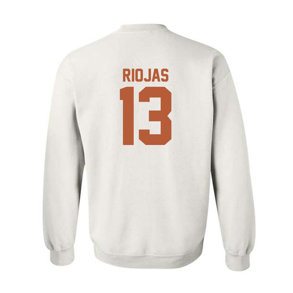 Texas - NCAA Baseball : Ruger Riojas - Classic Shersey Crewneck Sweatshirt-1