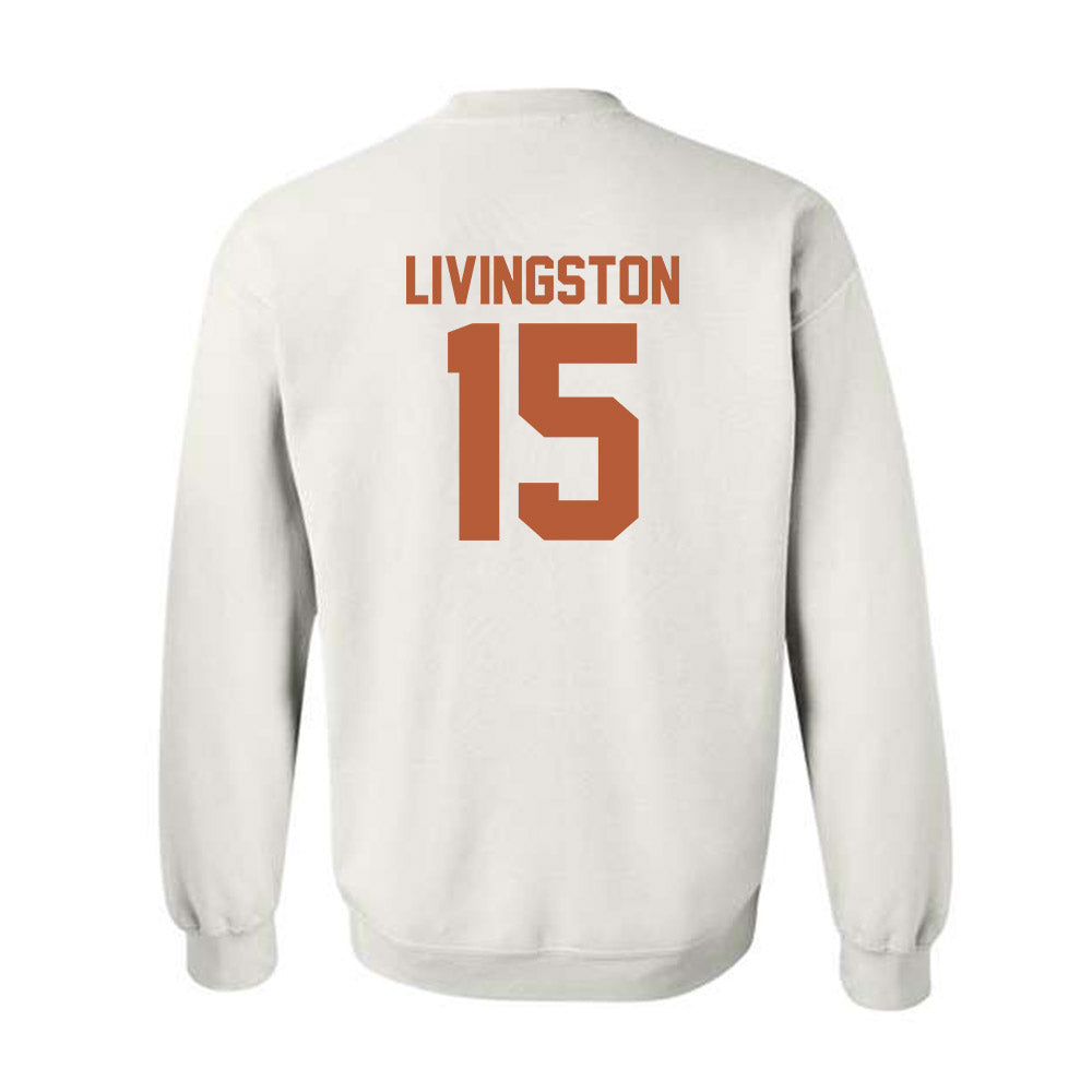 Texas - NCAA Baseball : Josh Livingston - Classic Shersey Crewneck Sweatshirt-1