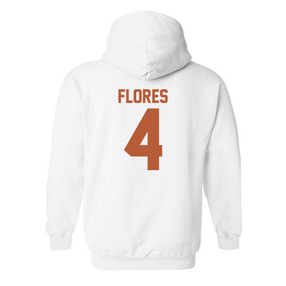 Texas - NCAA Baseball : Jason Flores - Classic Shersey Hooded Sweatshirt-1