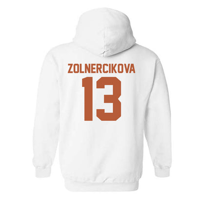 Texas - NCAA Beach Volleyball : Karin Zolnercikova - Classic Shersey Hooded Sweatshirt-1