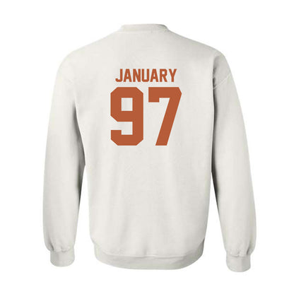 Texas - NCAA Football : Alex January - Classic Shersey Crewneck Sweatshirt