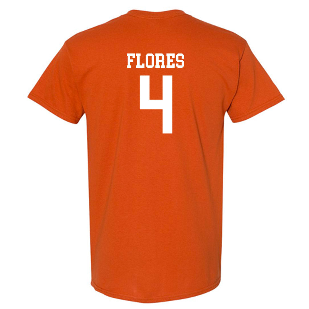Texas - NCAA Baseball : Jason Flores - Classic Shersey T-Shirt-1