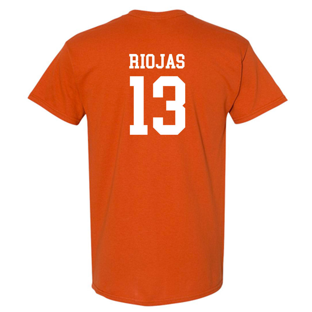 Texas - NCAA Baseball : Ruger Riojas - Classic Shersey T-Shirt-1