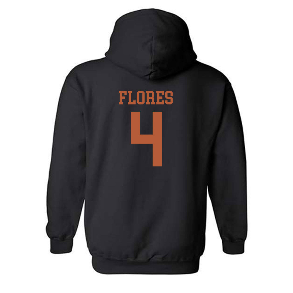 Texas - NCAA Baseball : Jason Flores - Classic Shersey Hooded Sweatshirt-1