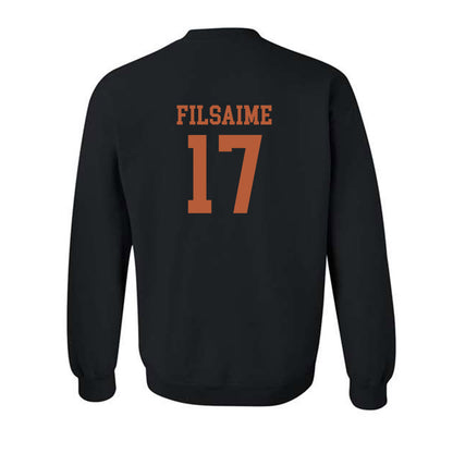 Texas - NCAA Football : Xavier Filsaime - Classic Shersey Crewneck Sweatshirt-1