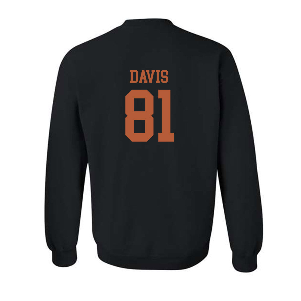 Texas - NCAA Football : Juan Davis - Classic Shersey Crewneck Sweatshirt