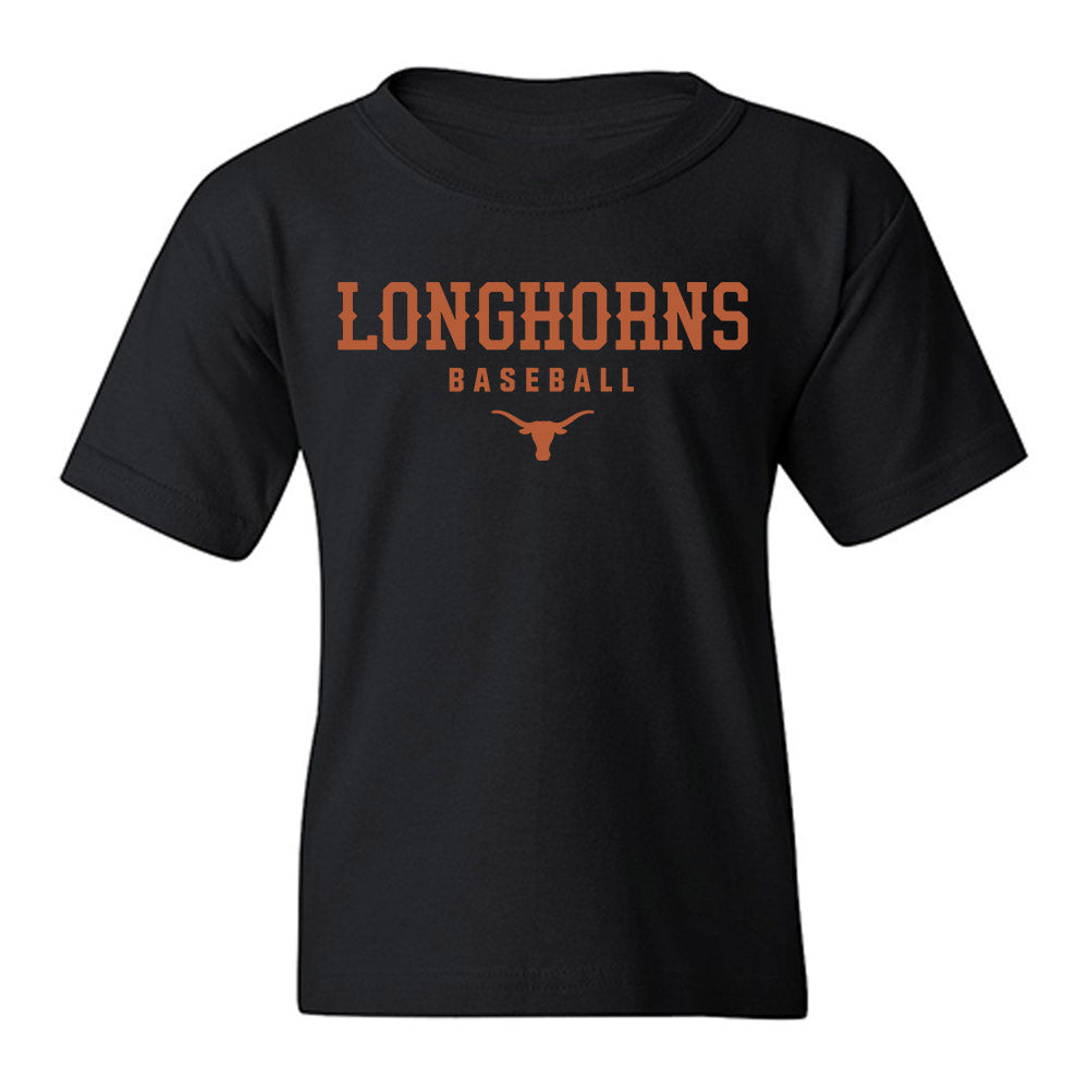 Texas - NCAA Baseball : Temo Becerra - Classic Shersey Youth T-Shirt-0