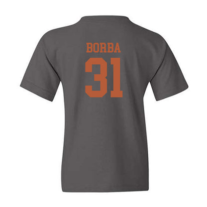 Texas - NCAA Baseball : Casey Borba - Classic Shersey Youth T-Shirt-1