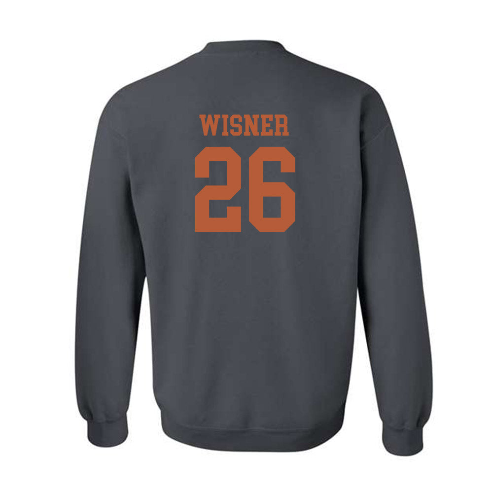 Texas - NCAA Football : Quintrevion Wisner - Classic Shersey Crewneck Sweatshirt-1