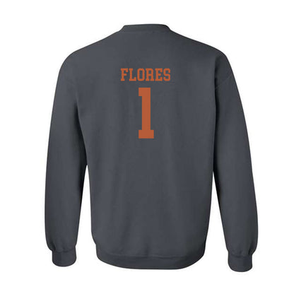 Texas - NCAA Baseball : Jalin Flores - Classic Shersey Crewneck Sweatshirt-1