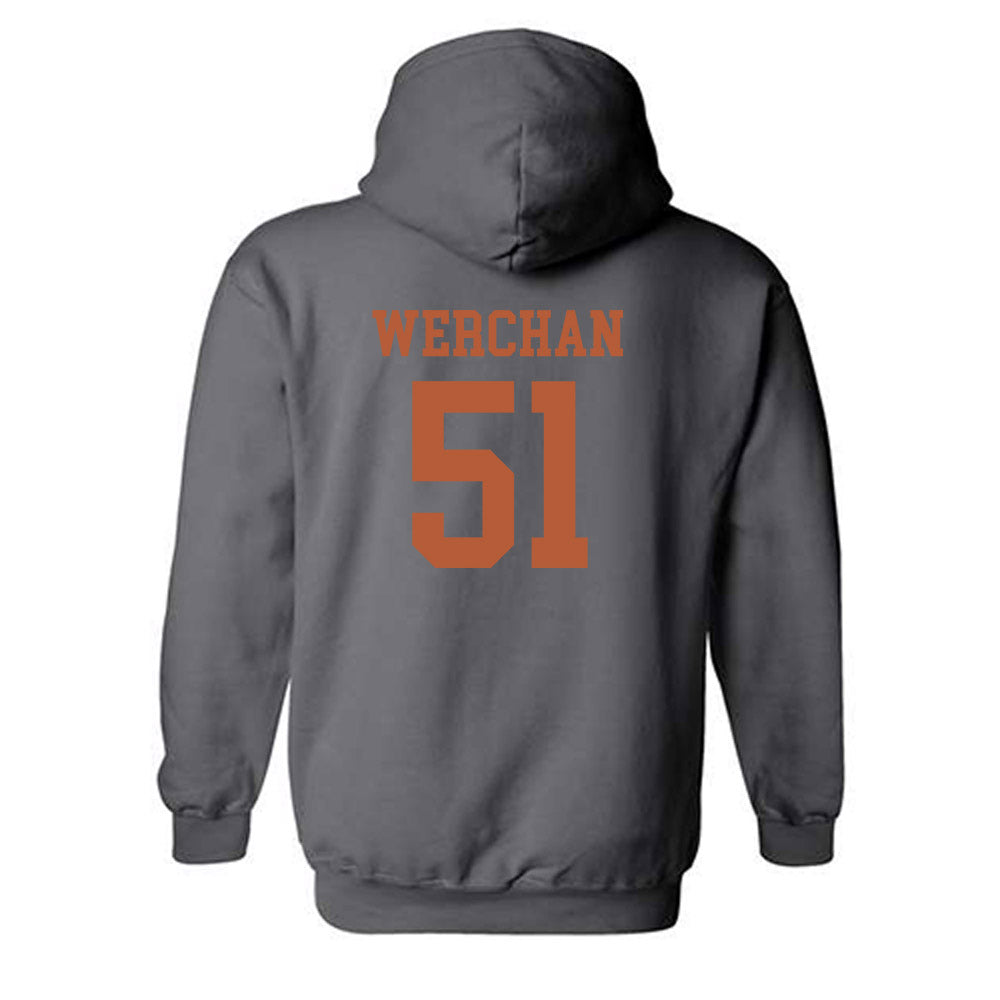 Texas - NCAA Baseball : Seth Werchan - Classic Shersey Hooded Sweatshirt-1