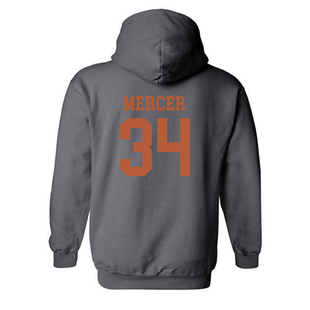 Texas - NCAA Baseball : Will Mercer - Classic Shersey Hooded Sweatshirt-1