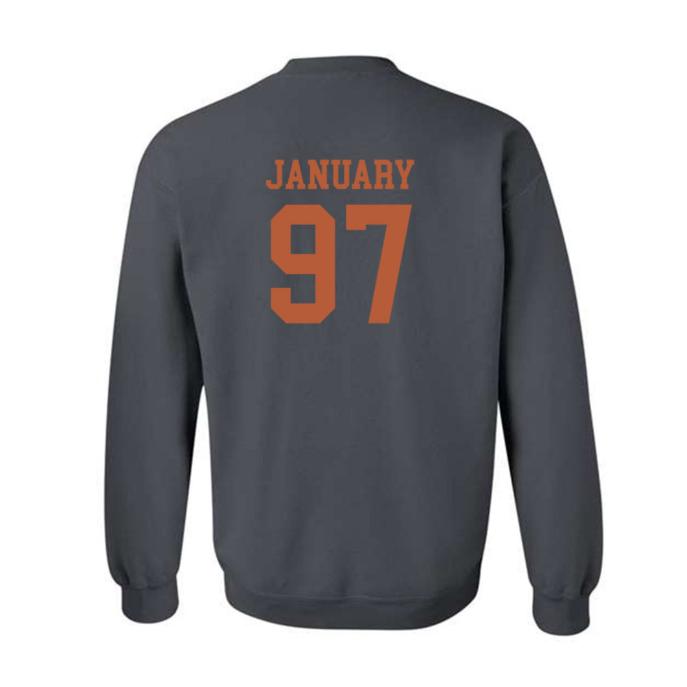 Texas - NCAA Football : Alex January - Classic Shersey Crewneck Sweatshirt-1