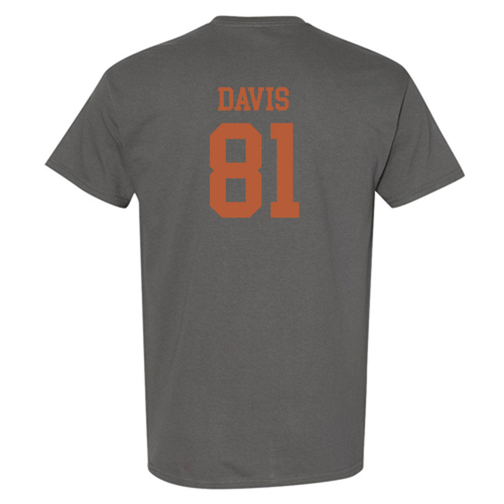 Texas - NCAA Football : Juan Davis - Classic Shersey T-Shirt-1