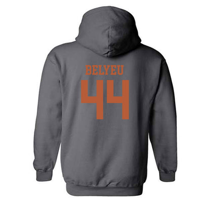 Texas - NCAA Baseball : Max Belyeu - Classic Shersey Hooded Sweatshirt-1