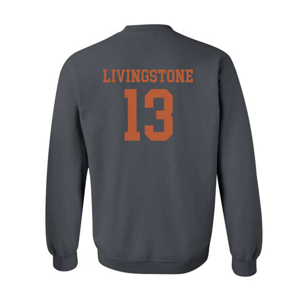 Texas - NCAA Football : Parker Livingstone - Classic Shersey Crewneck Sweatshirt-1