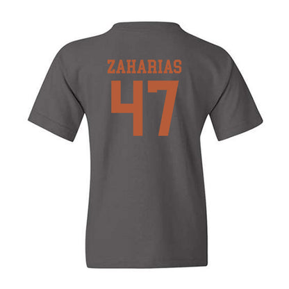 Texas - NCAA Baseball : George Zaharias - Classic Shersey Youth T-Shirt-1