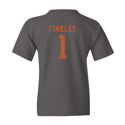 Texas - NCAA Football : Justice Finkley - Classic Shersey Youth T-Shirt-1