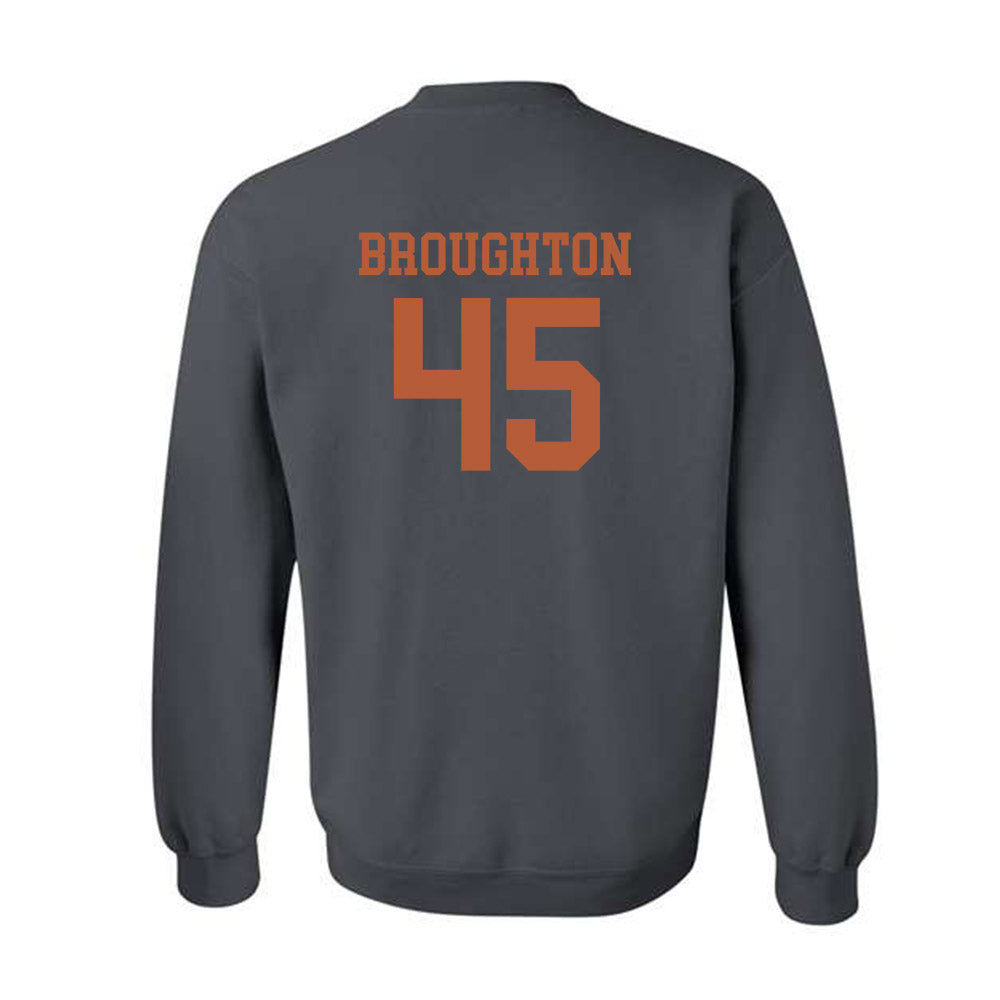 Texas - NCAA Football : Vernon Broughton - Classic Shersey Crewneck Sweatshirt-1