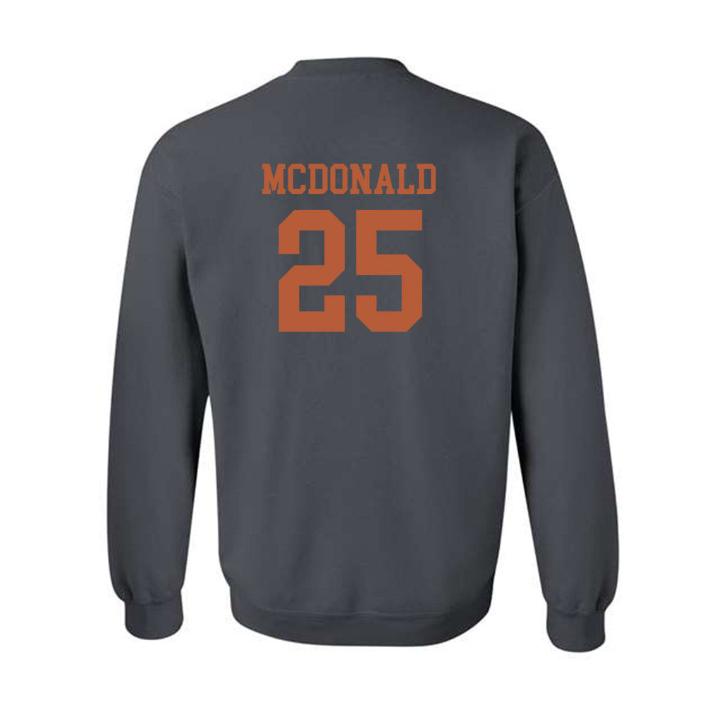 Texas - NCAA Football : Jelani McDonald - Classic Shersey Crewneck Sweatshirt-1