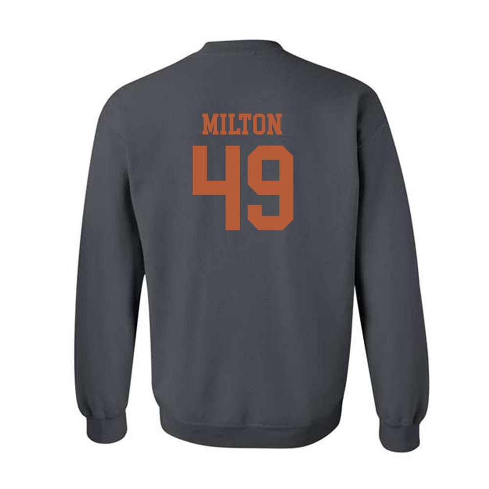 Texas - NCAA Football : Thatcher Milton - Classic Shersey Crewneck Sweatshirt-1