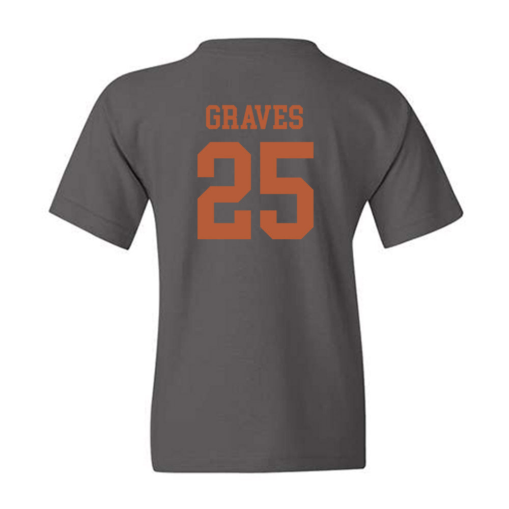 Texas - NCAA Women's Basketball : Sarah Graves - Classic Shersey Youth T-Shirt-1