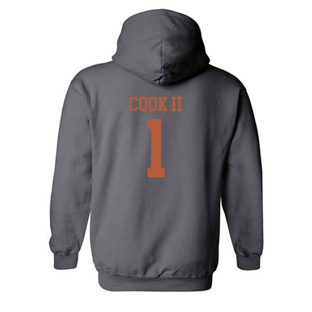 Texas - NCAA Football : Johntay Cook II - Classic Shersey Hooded Sweatshirt-1