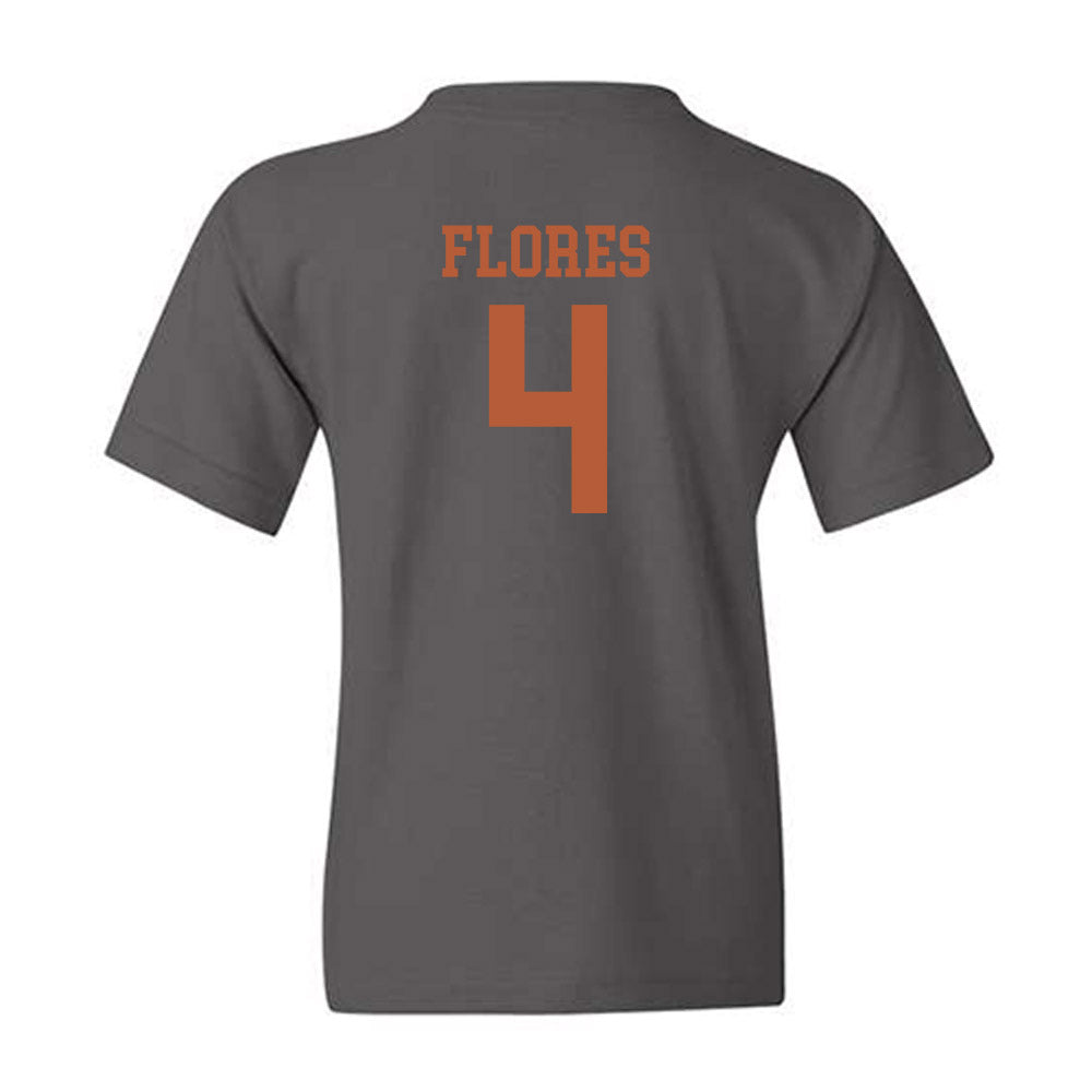 Texas - NCAA Baseball : Jason Flores - Classic Shersey Youth T-Shirt-1