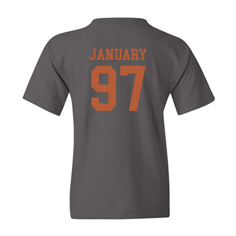 Texas - NCAA Football : Alex January - Classic Shersey Youth T-Shirt-1