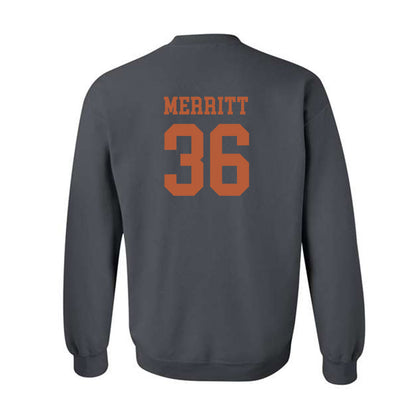 Texas - NCAA Football : Quinn Merritt - Classic Shersey Crewneck Sweatshirt-1