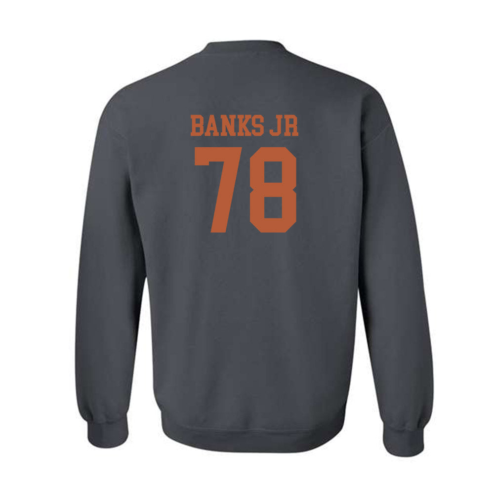 Texas - NCAA Football : Kelvin Banks Jr - Classic Shersey Crewneck Sweatshirt-1