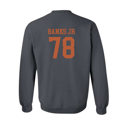 Texas - NCAA Football : Kelvin Banks Jr - Classic Shersey Crewneck Sweatshirt-1